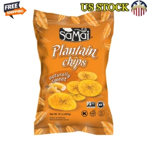 Naturally Sweet Plantain Chips Healthy Snack Non-GMO Gluten Free 15 Oz Bag New - Picture 1 of 2