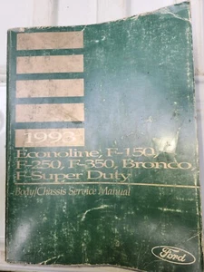 1993 Ford Bronco F 150 250 350 Series Super Duty Truck Service Manual - Picture 1 of 5