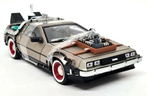 Sunstar 1/18 - DMC DeLorean Back To The Future Time Machine Part III Model car - Picture 1 of 7