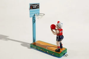 Tin Basketball Player Tin Toy - Picture 1 of 3