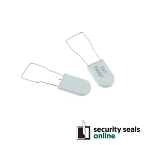 100pcs White Padlock Shackle Tamper Evident Seal - Picture 1 of 2