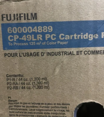 Fujifilm 600004889 CP-49LR PC Cartridge Replenisher P1-R P2-RA P2-RB  x 44oz ea - Image 1 of 4