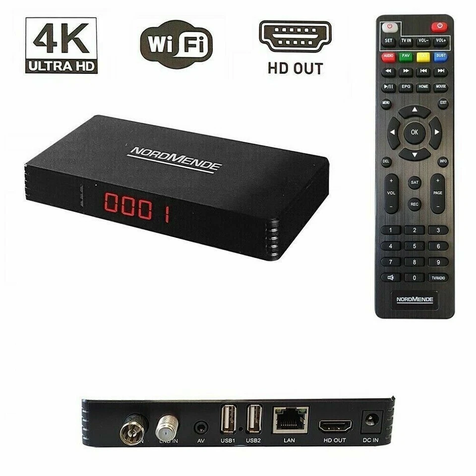 Decoder digitale terrestre 4K DVB-T2/S2  Nordmende ANDROID NDDVBTBOX SMART BOX - Immagine 1 di 2