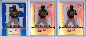 2014 Leaf Metal Chris Chatfield Perfect Game Blue Prismatic RC Auto 4/25 PADRES - Picture 1 of 1