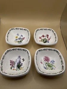 Schon Set Of 4 Porcelain Desert Bowls - Floral And Butterfly Designs. ￼ 5x5 - Picture 1 of 10