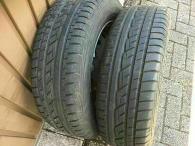 2xkomplette Sommerreifen+Felgen 195/65R14 89H für Nissan Primera,Bluebird,Avenir - Bild 1 von 4