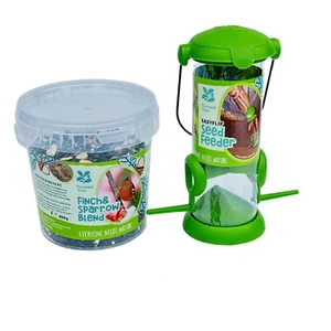 National Trust Range Kids EasyFlip Seed Feeder & Finch & Sparrow Seed Blend 400g - Picture 1 of 7