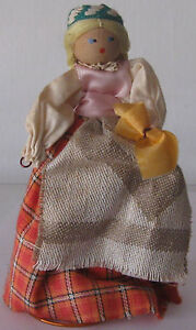 Doll handmade Latvian costume. 1970s.