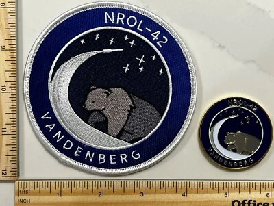MILITARY CHALLENGE COIN AND NROL PATCH - NRO-L 42 VANDENBERG - Image 1 of 3