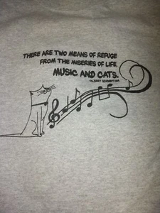 Cats And Music T-Shirt Best Elements Tee Art Shirt Special Cool Design - Picture 1 of 1
