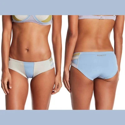 Parte inferior de bikini Cynthia Rowley colorblock blanco azul [pequeño] #L823 nueva con etiquetas $104 Foto 1 de 4