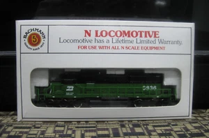Bachmann N Scale 67053 Burlington Northern EMD SD40-2 Blinking Light #6836 - Picture 1 of 12