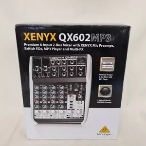 *UNTESTED* Behringer XENYX QX602MP3 Mixer 6-Input Mixer with MP3 *A-GRADE* - Picture 1 of 4