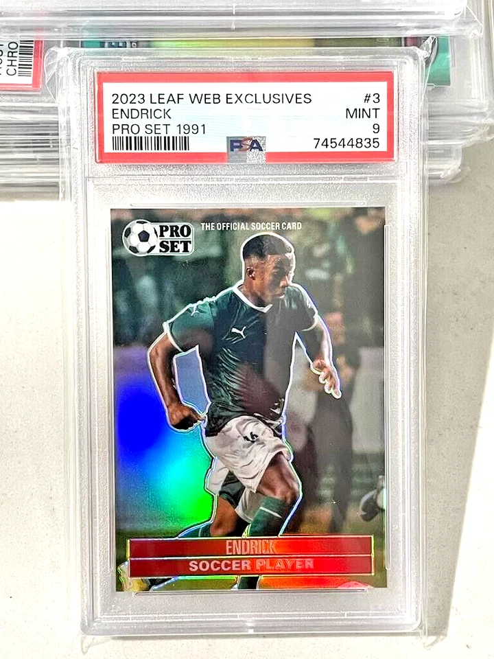 ENDRICK 2023 Leaf Web Exclusives Pro Set 1991 3 RC Rookie /612 PSA 9 - Image 1 of 1