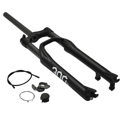SPINNER 300 24" Suspension Fork 100mm 1 1/8" Remote Lockout,Matte BK - Image 1 of 4