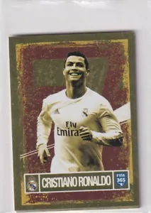 Panini Fifa 365 2017 Sticker Nr. 4 Cristiano Ronaldo Gold - Picture 1 of 2