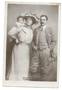 MUSIK - SÄNGER, CLARA HINTERN & KENNERLY RUMFORD & BABY Echtfoto Postkarte  - Bild 1 von 1