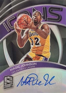 Magic Johnson - 2020/21 Panini Spectra Prizm - Auto /49 - Bild 1 von 3