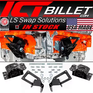 ICT Billet 4WD 1988-1998 Chevy OBS Truck - LT Swap Engine Conversion Mount Kit - Picture 1 of 8