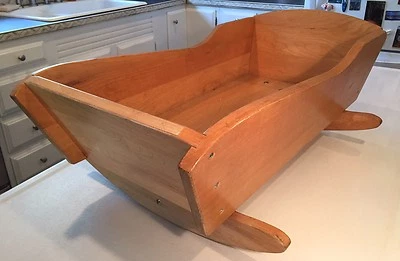 Vintage Constructive Playthings Baby Doll~Cat~Dog Bed Cradle Crib Rocker 30" - Image 1 of 4
