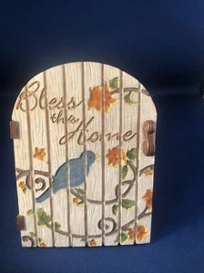 Pavilion Gift Company We Love 71516 "Bless This Home" Gate Bird Hangs Or Stands - Picture 1 of 6