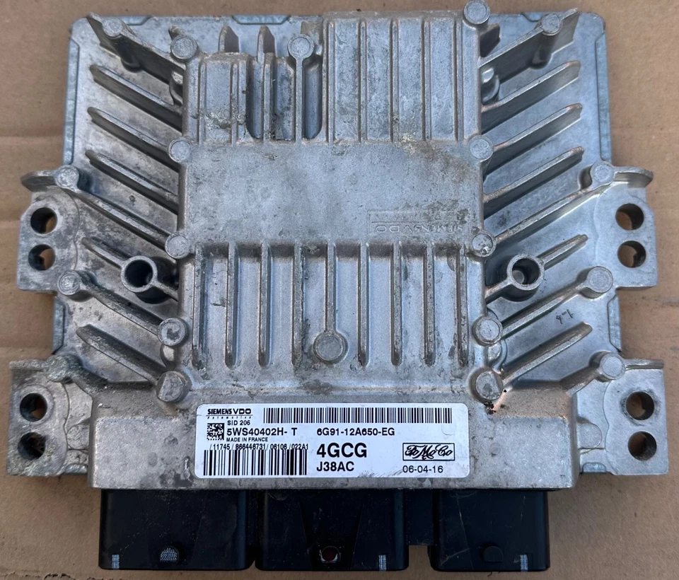 FORD S-MAX 2006 2.0 TDCI 6G9112A650EG 5WS40402HT CENTRALINA MOTORE ECU - Immagine 1 di 4