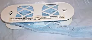 15 Yds Vintage Blue Floral Scalloped Lace Edging Trim 2" Wide Sewing Crafts-NOS - Picture 1 of 4