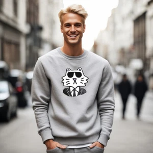 Karl Lagerfeld x Tiffany Cooper - Sweatshirt cat Choupette Size XS NEW Y2K Japan - Bild 1 von 11