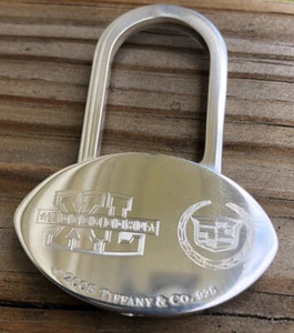 Vtg Tiffany&Co Football Sterling 925 Keychain Super Bowl XL 40 Cadillac Steelers - Picture 1 of 5