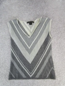 Ralph Lauren Black Label Sweater Vest Womens Medium Gray Cashmere - Picture 1 of 8