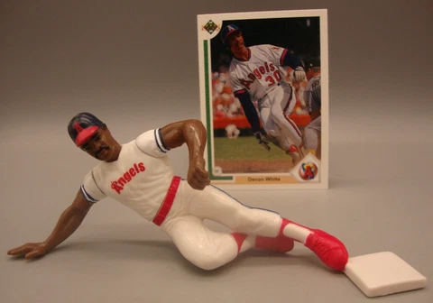 LOOSE 1988 SLU STARTING LINEUP FIGURE DEVON WHITE CALIFORNIA ANGELS Cover