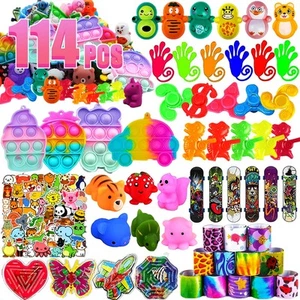 114Pcs Kids Party Favors Classroom Prizes Carnival & Piñata Goodie Bag Stuffers - Picture 1 of 7