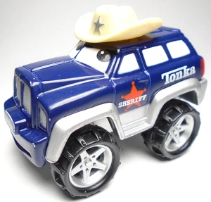2000 TONKA LIL' CHUCK & FRIENDS SHERIFF CHUCK BLAU DRUCKGUSS 2 1/2" POLIZEI LKW - Bild 1 von 6