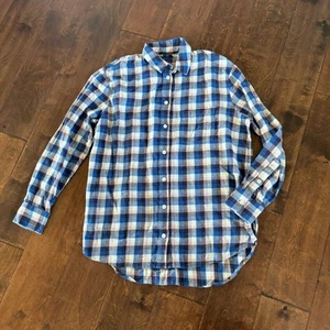 Madewell Damen Gr. XS Flanell Sunday Hemd Delgany kariert blau rosa - Bild 1 von 7