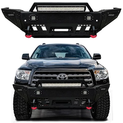 Vijay For 2008-2010 Sequoia Front Bumper w/Winch Plate & LED Lights Foto 1 de 4