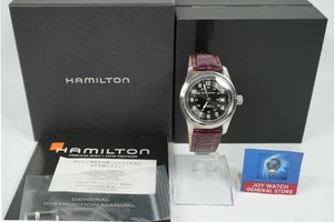 ▶️ *EXC+5 Hamilton Khaki Field H705450 Automatic Black Dial From JAPAN - Picture 1 of 21