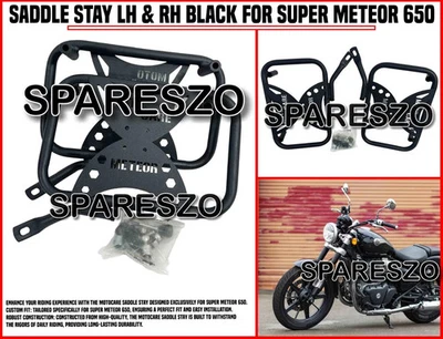 SADDLE STAY LH & RH BLACK FIT FOR ROYAL ENFIELD SUPER METEOR 650 - Image 1 of 4