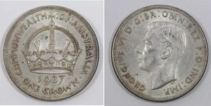 ‘THE HOARD’ GOOD AUSTRALIAN 1937 SILVER CROWN - Picture 1 of 10