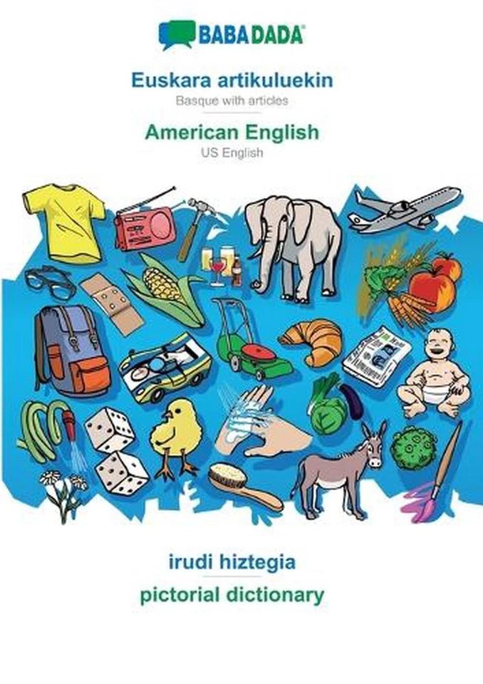 Euskara artikuluekin - American English, irudi hiztegia: BABADADA Basque with ar - Image 1 of 1