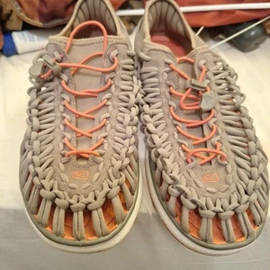 KEEN Uneek Coral Bungee Cord Woven Outdoor Water Sandals Women's Size 9 1016906 - Picture 1 of 7