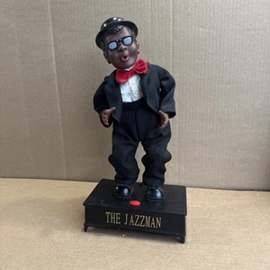 The Jazzman 16” Dancing Saxophone Figure With Music On Base Working!!! (No Sax) - Picture 1 of 7