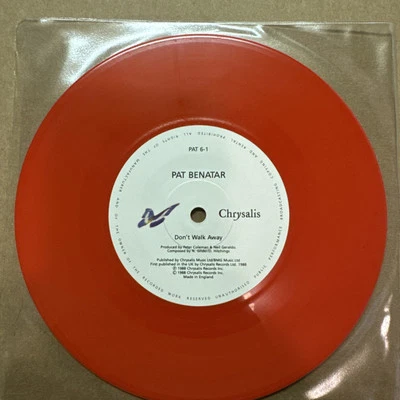 Pat Benatar Don't Walk Away Chrysalis PAT 6 Gatefold UK 7" RED vinyl single - Image 1 of 2