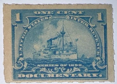 Travelstamps: 1898 US STAMPS SCOTT #R163 BATTLESHIP MINT MNH OG - Image 1 of 4