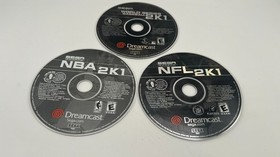 Sega Dreamcast Loose Bundle of 3 - Baseball, Basketball, & Football