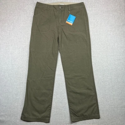 Columbia Willowdale Full Leg Womens Pants Size 14 Regular Olive Green NWT GORP - Image 1 of 4