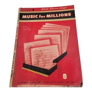 Music For Millions Volume 2 World Famous Songs 1947 Sheet Music Hugo Frey - Picture 1 of 4