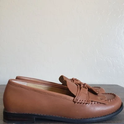 Zapatos Mocasines Talbots Leighton Kiltie Flecos Cuero Sin Cordones Marrón Talla Para Mujer 8 Foto 1 de 4