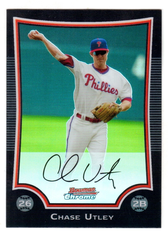 Bowman 2009 cromo #4 Chase Utley refractor Foto 1 de 1