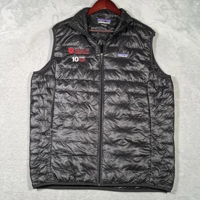 Patagonia 背心男式大号黑色 Micro Puff U 健康犹他大学 STY84075 — 第 1/4 张图片