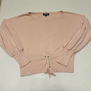 Express Gr. M Taillenpullover mit Schnürung Pastell Ballonärmel Coquette Fairycore - Bild 1 von 8